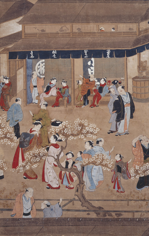 作者不詳（西村・石川派）
吉原仲之町春景
江戸中期